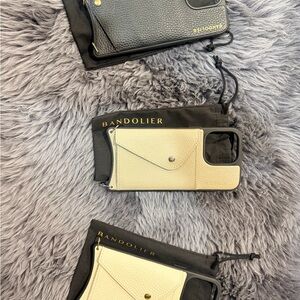 Bandolier Black and Cream & Greyge iPhone 15 Pro Max Accessories